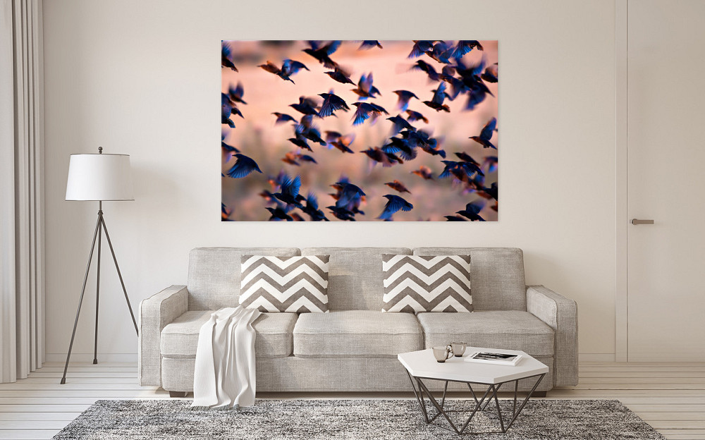 Картина холст у вітальню / спальню Пташки      MLP_12  ( 60х30см ) 90х180см Київ - фото 2