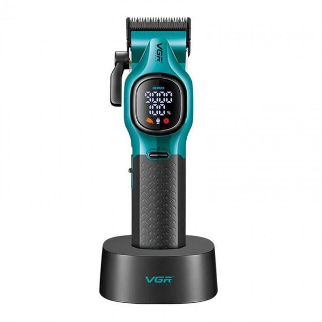 Акумуляторна машинка для стрижки V-886C бездротова з насадками та USB зарядкою для дому Одеса - фото 2