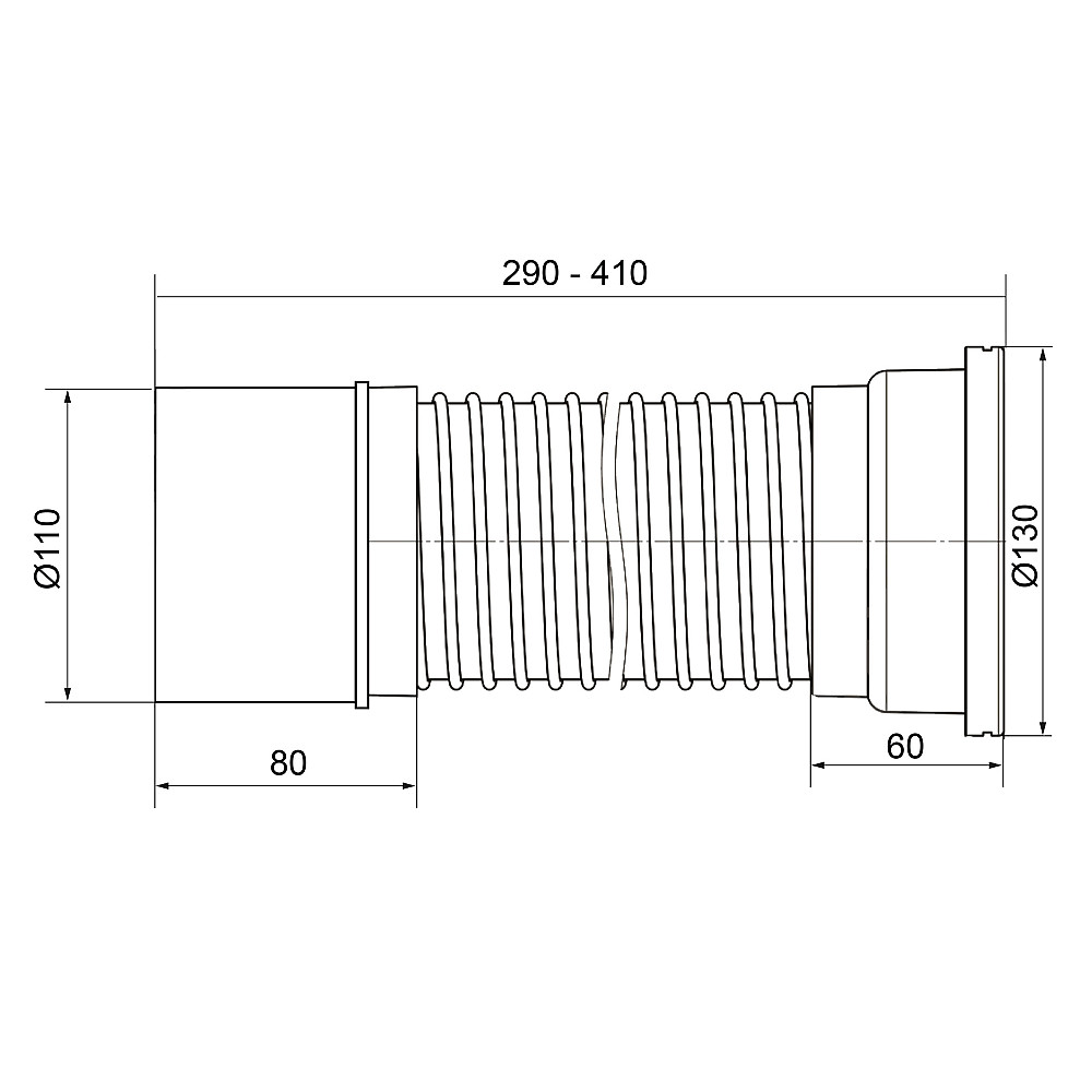 Гофротруба OPTIMUM унітазна армована 110/410мм для пластикової каналізації OPTI 11029/41 Тернополь - изображение 6