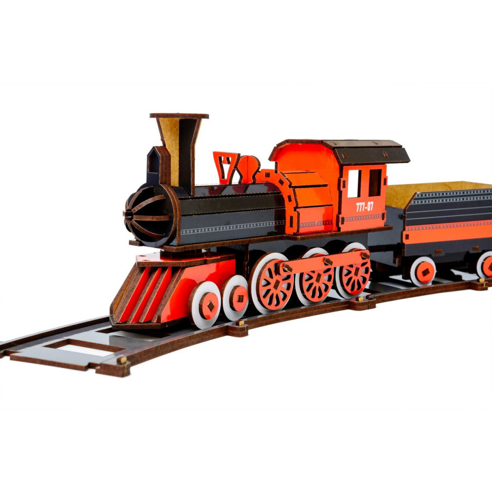 Дерев'яний 3D конструктор "Потяг" Puz-00924, 231 деталь Вінниця - фото 6