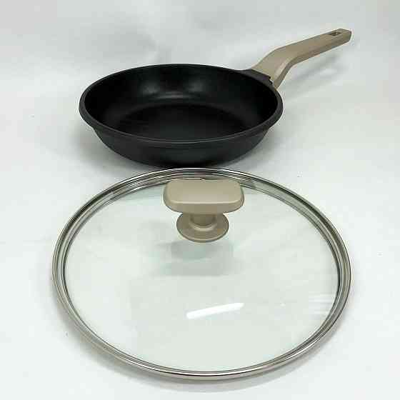 Сковорода якісна зручна на кухню, Лита алюмінієва сковорода Антипригарна без олії YO-10 Івано-Франківськ