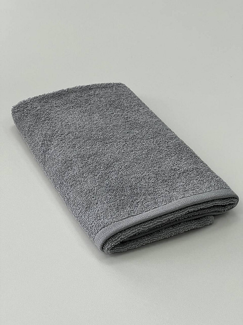 Рушник махровий Ideal Textile однотонний 50х90 см 360 г/м2 (56861134) Для рук та обличчя, сірий Чернівці - фото 4