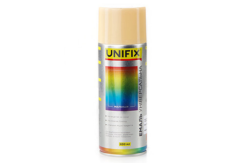 Емаль акрилова універсальна RAL 1015 Слонова кістка гл. 400 мл UNIFIX Рівне - фото 1
