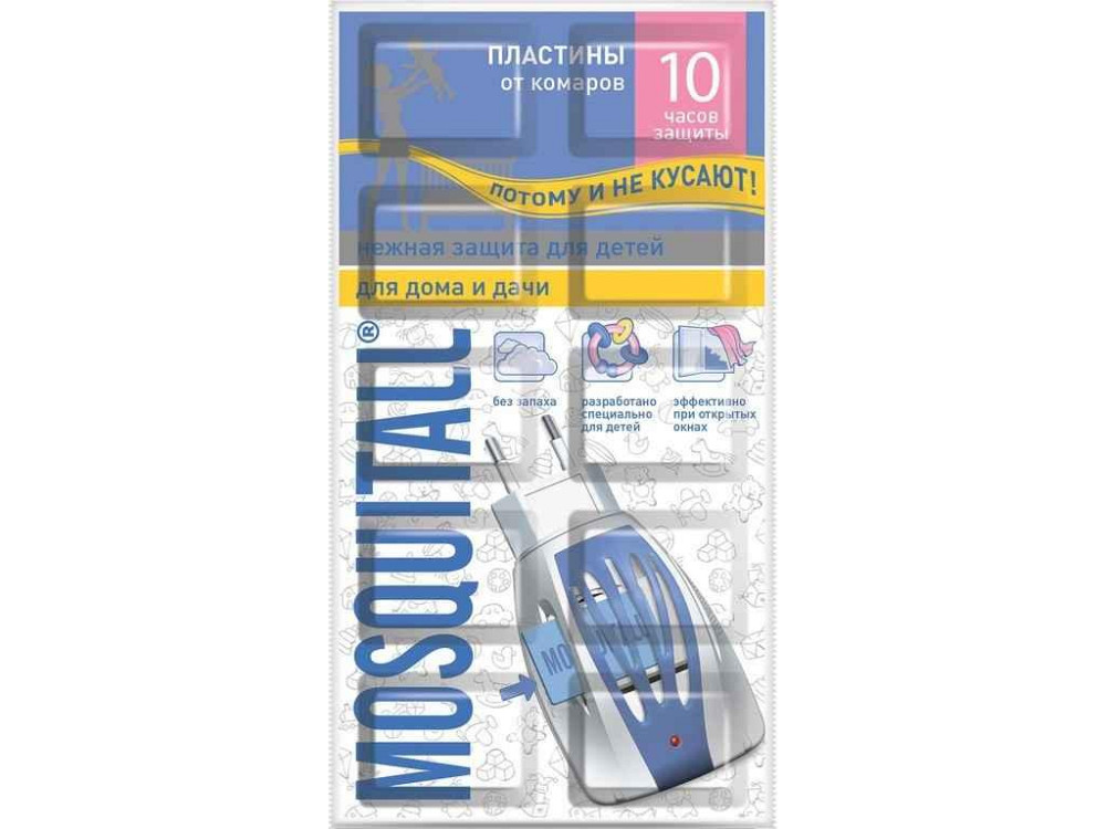 Пластини Нежная защита для детей від комарів 10шт (848) ТМ MOSQUITALL Київ - фото 1