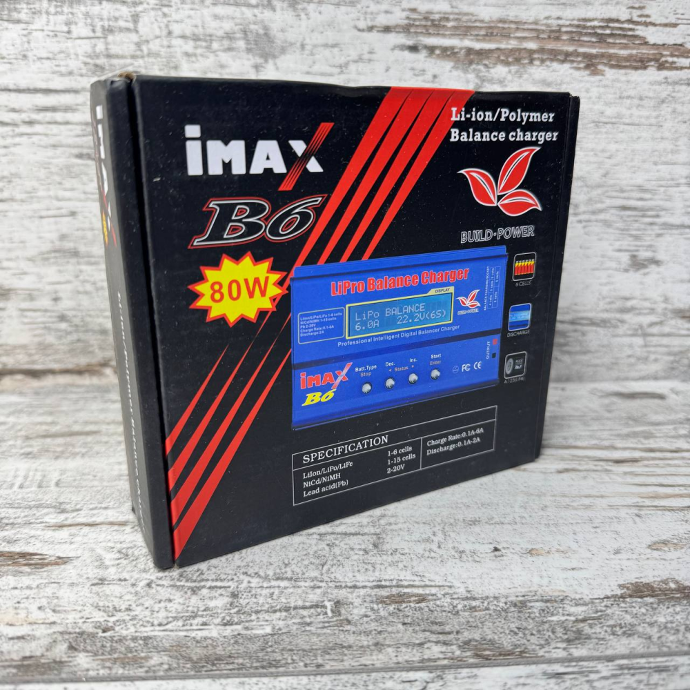 Розумний зарядний пристрій iMAX B6 балансир 50Вт для Li-ion Li-Po NiMH Pb акумуляторів та батарей Київ - фото 8