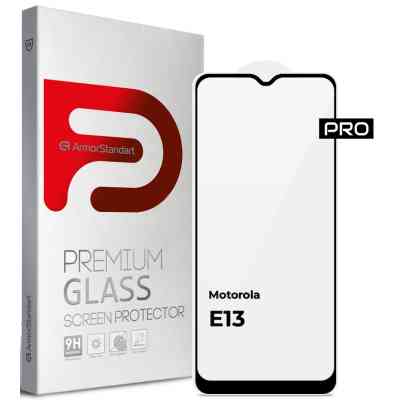 Стекло защитное Armorstandart Pro Motorola E13 Black (ARM66133) Винница