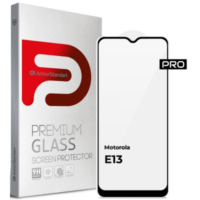 Стекло защитное Armorstandart Pro Motorola E13 Black (ARM66133) Винница - изображение 1