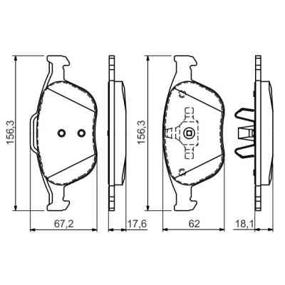 Гальмівні колодки Bosch 0 986 424 701 Вінниця