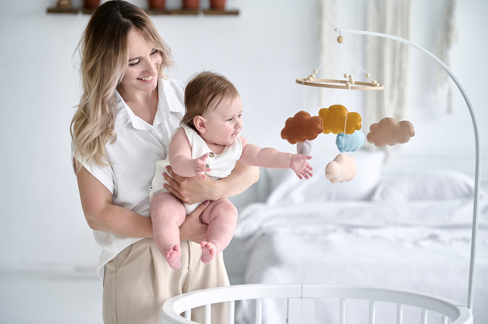 Музичний мобіль WooolyWool «Хмаринки» з 35 мелодіями Київ - фото 2