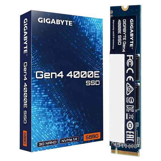 Накопичувач SSD 500 GB Gigabyte Gen4 4000E M.2 2280 PCIe 4.0 x4 3D NAND (G440E500G) ( 80 х 22 х 2.3 мм ) Харьков