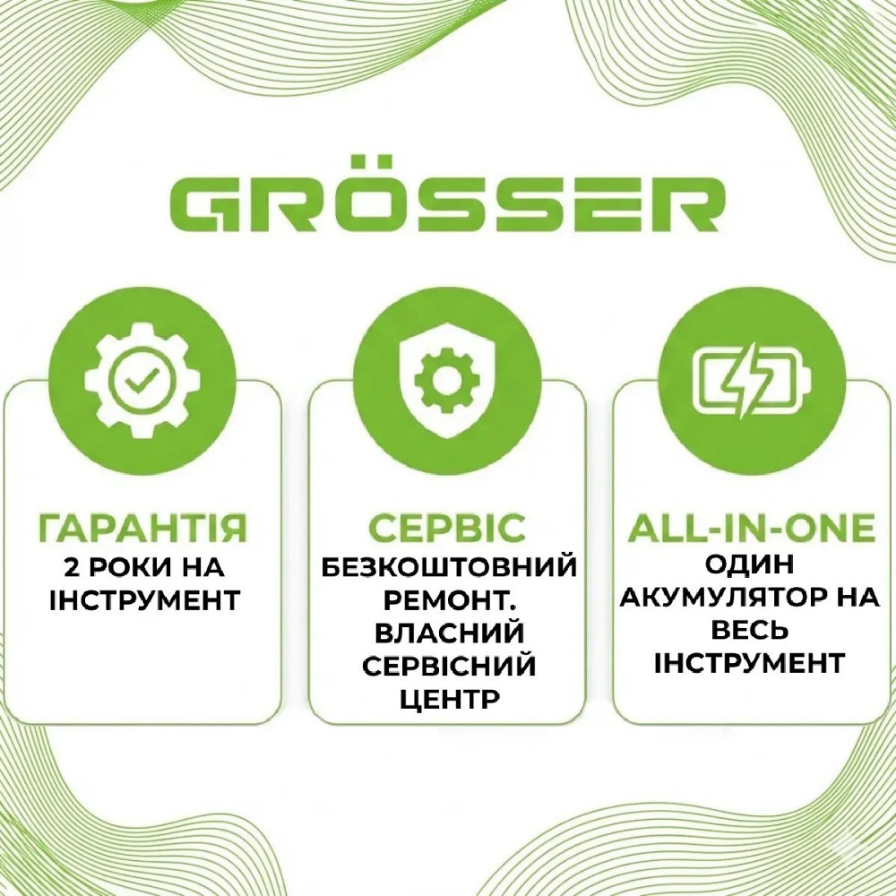 Аккумуляторный лобзик Grosser GJS 130 20В, 130 мм, бесщеточный, без АКБ Киев - изображение 7