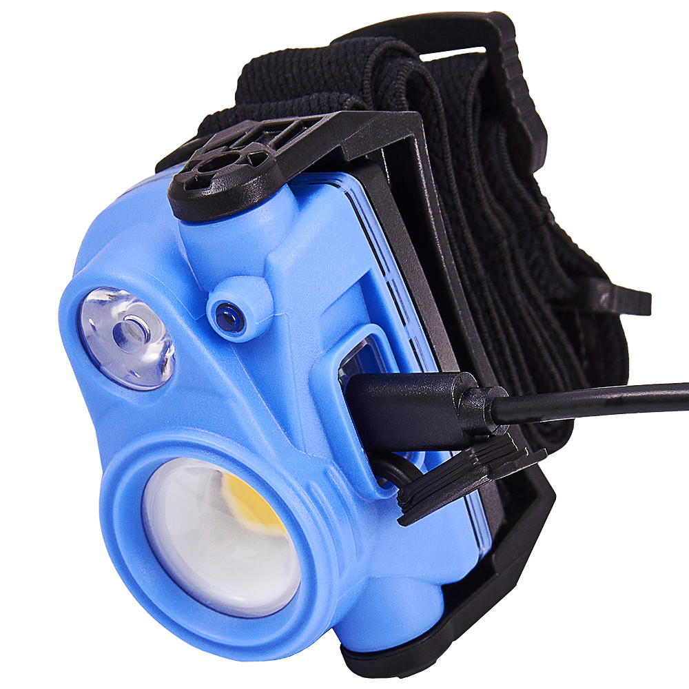 Ліхтар налобний Brevia 400Lm+200Lm, 3W+3W COB, 1200mAh Львів - фото 5