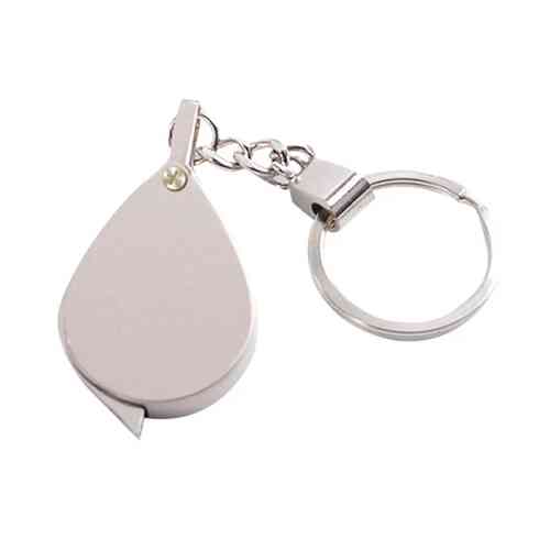 Стекло увеличительное 20x карманное мини лупа брелок, линза стеклянная Вінниця