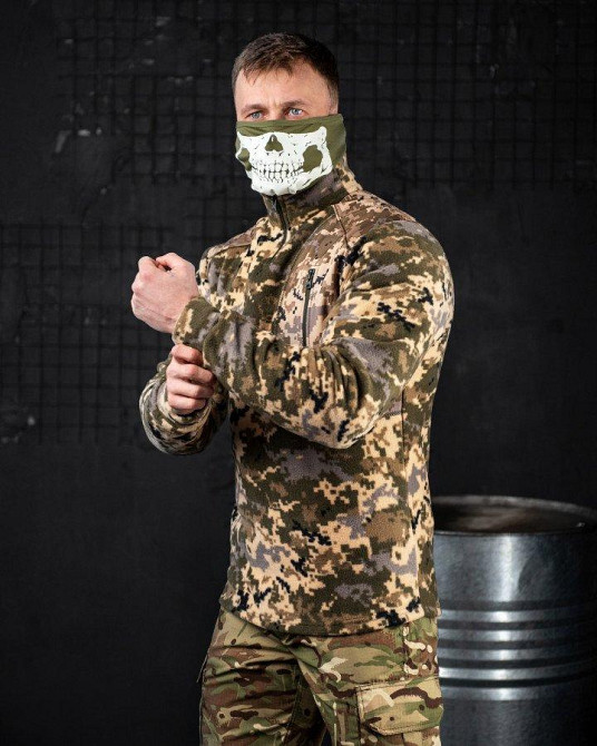 Тактична флісова кафта піксель тепла чоловіча Одеса - фото 5