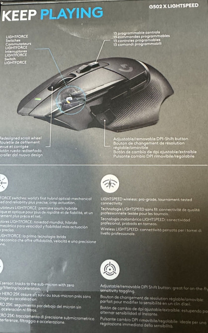 Нова запакована ігрова мишка Logitech g502 x Киев - изображение 3