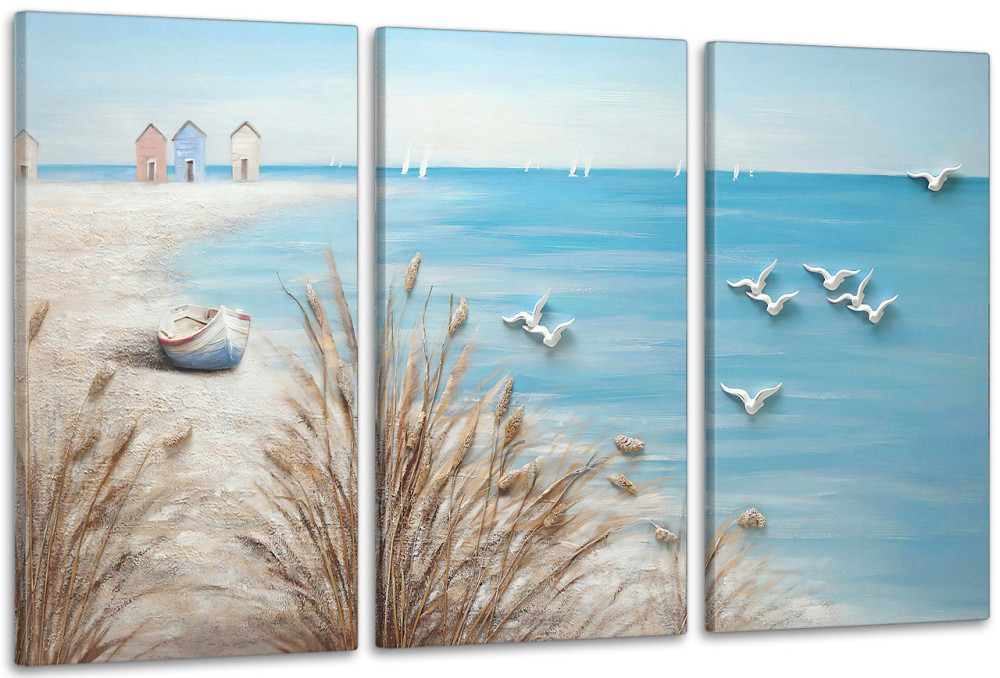 Модульна картина у вітальню/ спальню    Море       ART-089_3A 70х130 см Київ - фото 1