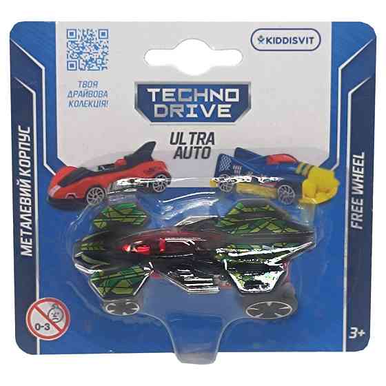 Ігрова міні-машинка Ultra Auto TechnoDrive 250321W-12 металевий корпус Вінниця