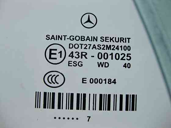 Mercedes-Benz  A2117250210 43R-001025 Скло передніх правих дверей зелене Elegance E-Class W211 Одесса