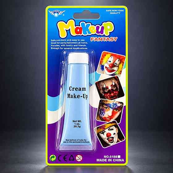 Грим карнавальный ГОЛУБОЙ, краска для макияжа тюбик 30ml Киев