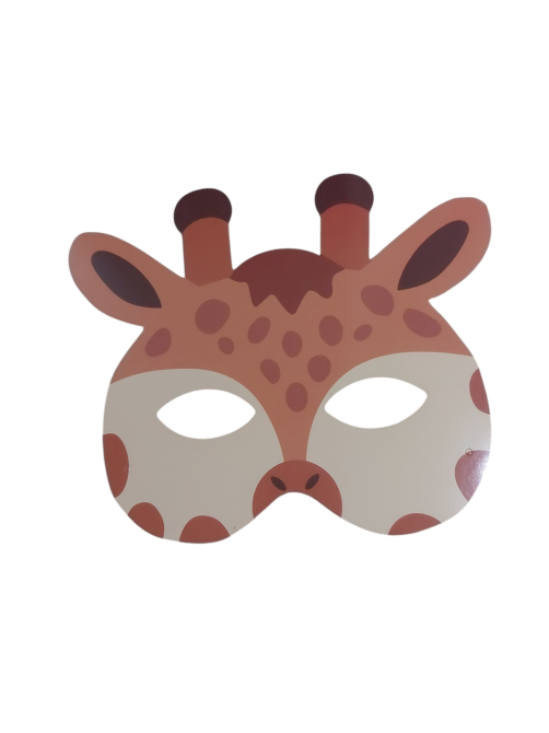 Детская маска Жираф картон one size оранжевый Киев - изображение 1