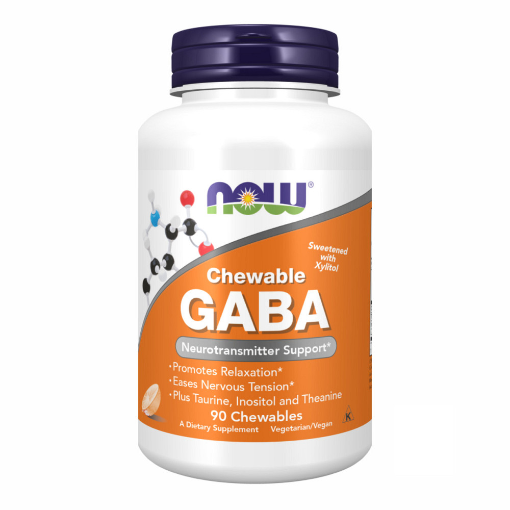 Габа Now Foods GABA 250mg 90 жевательных таблеток Киев - изображение 1