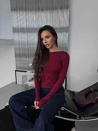 Жіноча романтична кофта з відкритою спиною з віскози Бордовий, 46/48 Одеса