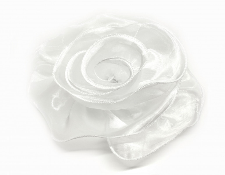 Брошь нарядная большая 22 см Роза молочная Киев - изображение 1