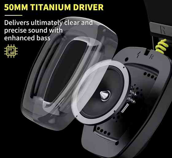 Игровые наушники ‼️ шумоподавление ‼️ BINNUNE BW06 ‼️  black. Харьков