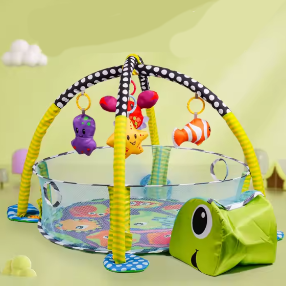 Развивающий коврик для детей, манеж с дугами и шариками, детский коврик, модель Черепаха Каменец-Подольский