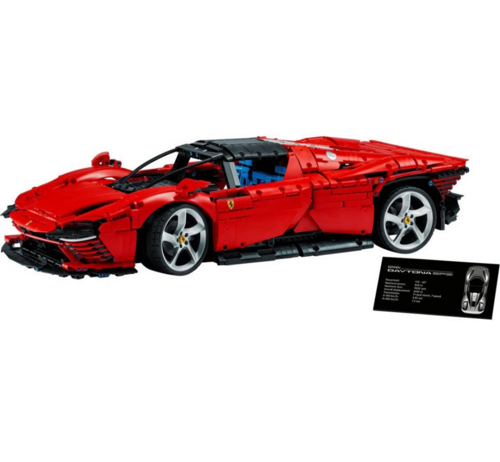 Конструктор машинка Technic Ferrari Daytona SP3 маштаб 1:8  3778 деталей Червона Феррарі Дайтона Киев - изображение 9