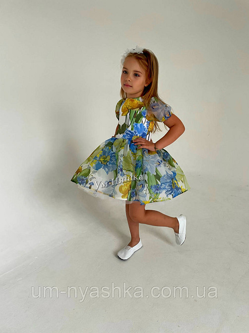 Жовта святкова сукня в патріотичних кольорах Кривой Рог - изображение 3