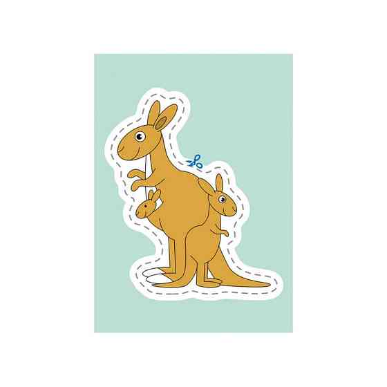 Вирізалки для найменших. Тварини та їх дитинчата КЕНГУРУ 1376004 від 3 років Вінниця