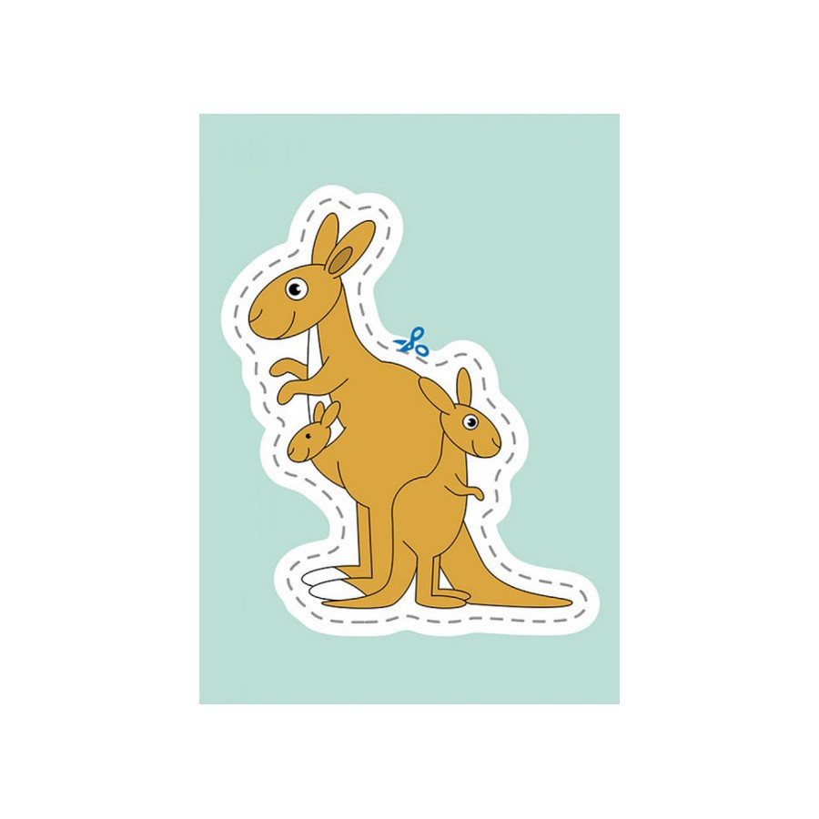 Вирізалки для найменших. Тварини та їх дитинчата КЕНГУРУ 1376004 від 3 років Вінниця - фото 3