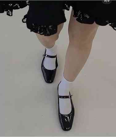 Балетки VIFEST чорні шкіра лакована 37-41р. (5459) Коломия