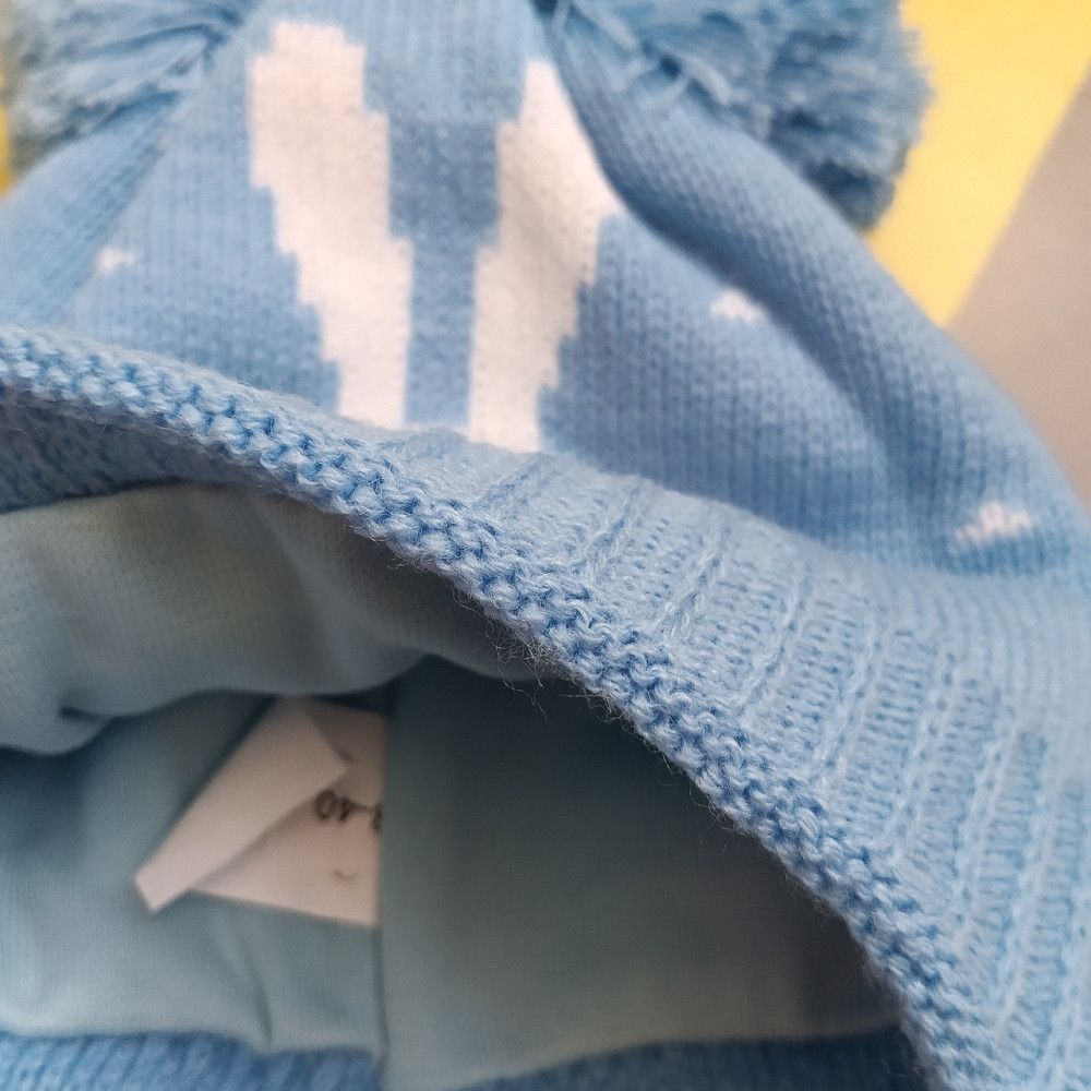 Шапочка тепла дитяча 38-40 на завязках Київ - фото 3