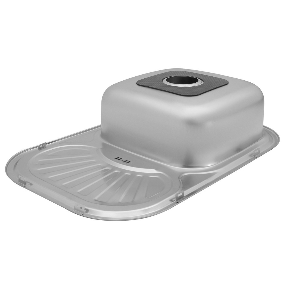 Кухонна мийка з нержавіючої сталі Kroner KRP Satin - 75х49 (0.8 мм) Київ - фото 7