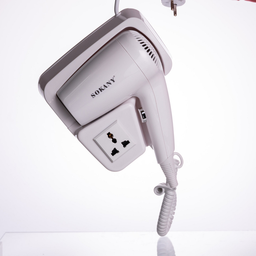 Фен настінний для сушіння волосся побутовий фен для укладання компактний потужний 1200 Вт SK-CF-2217 Коломия - фото 2