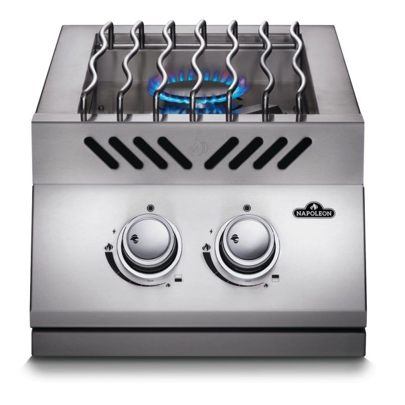 Подвійний пальник для вбудовування з кришкою з нержавіючої сталі Napoleon 500 Series BI12RTPSS-CE Код: 011699 Рівне - фото 1