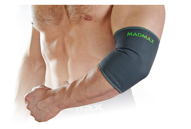 Налокітник MadMax MFA-293 Zahoprene Elbow Support Dark Grey/Green (1шт.) M Каменское - изображение 1