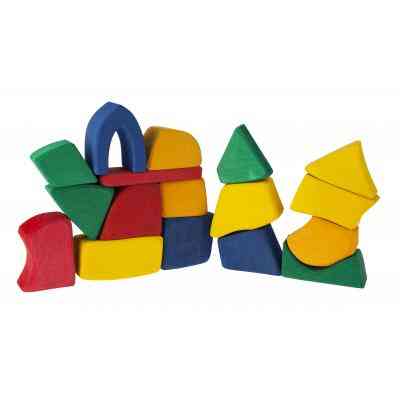 Конструктор Nic деревянный маленький цветной 17 эл. (NIC523288) Вінниця