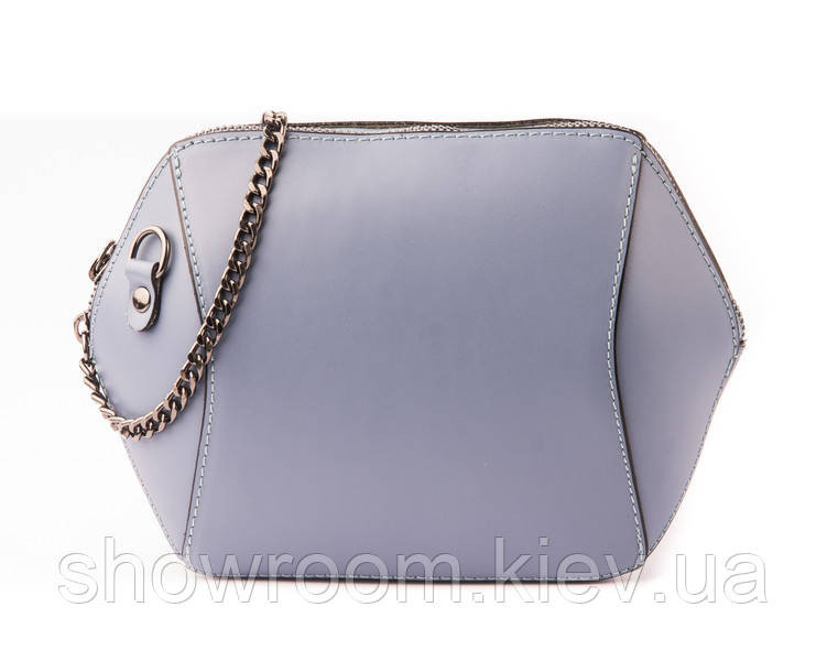 Сумка женская Vera Pelle (4067) кожаная голубая Киев - изображение 3