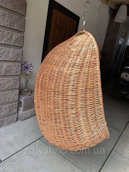 Крісло кокон із лози підвісне Київ - фото 2