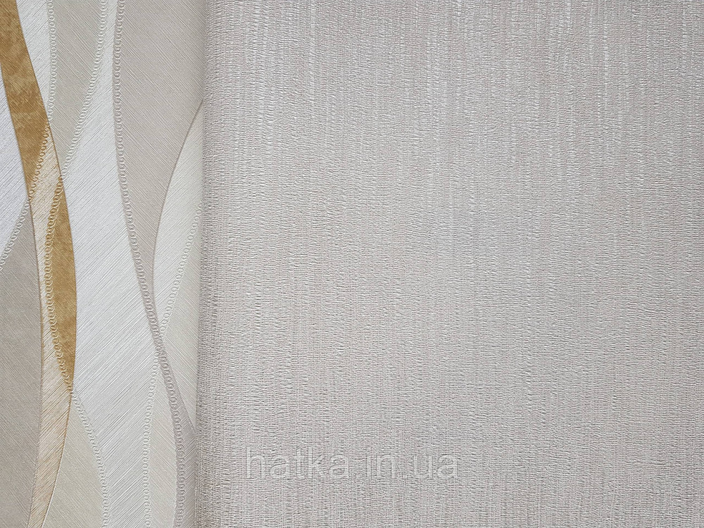 Шпалери вінілові на флізеліні гарячого тиснення DU&KA 1.06х10 вензель основа під штукатурку сірі коричневі Київ - фото 2