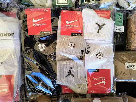 Комплект чоловічих бавовняних шкарпеток середньої висоти (4 штуки) розмір 42-46 Nike Jordan 4 Київ