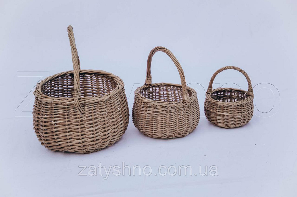 Корзинка из лозы маленькая | корзинки з лози декоративні | плетеная корзинка из лозы Киев - изображение 9
