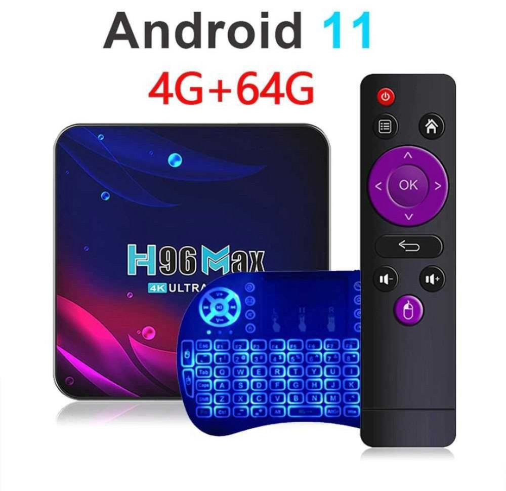 Смарт ТВ приставка H96 MAX V11 2/16 Гб Smart TV Box Android 11 Харків - фото 3