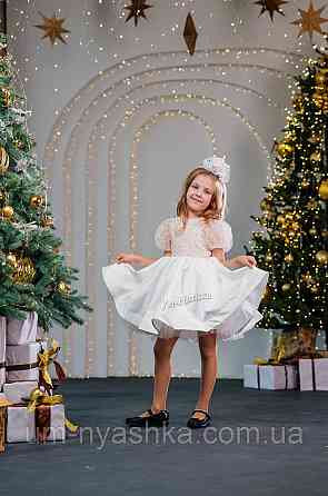 Платье Белое нарядное с блестками для девочки Кривой Рог