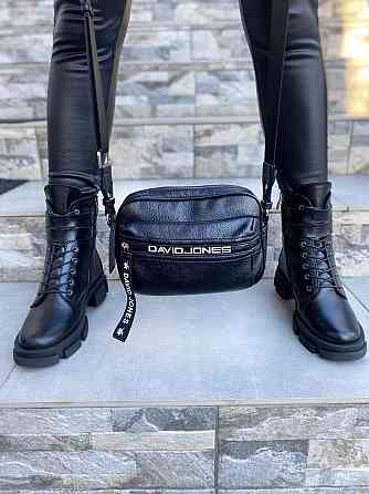 Черевики жіночі M.KRAFT чорні натуральна шкіра зима висота 15см (4285) 37р.38р.40р. Коломыя