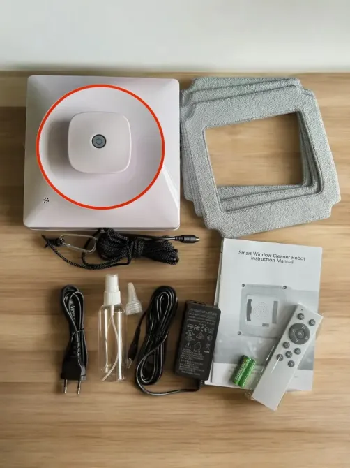 Робот-мойщик окон и стен Window cleaning robot W32S с распылением моющего средства, квадратный Коломия - фото 2