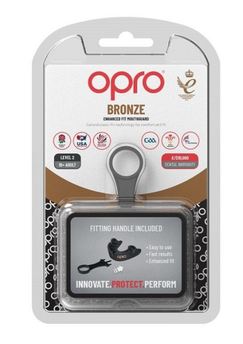 Капа OPRO Bronze доросла (вік 11+) Black (art.102500001) Луцк - изображение 10
